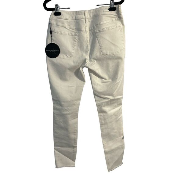Articles of Society Sarah Skinny Jeans Whitehall Distressed White Size 29 - Picture 2 of 13